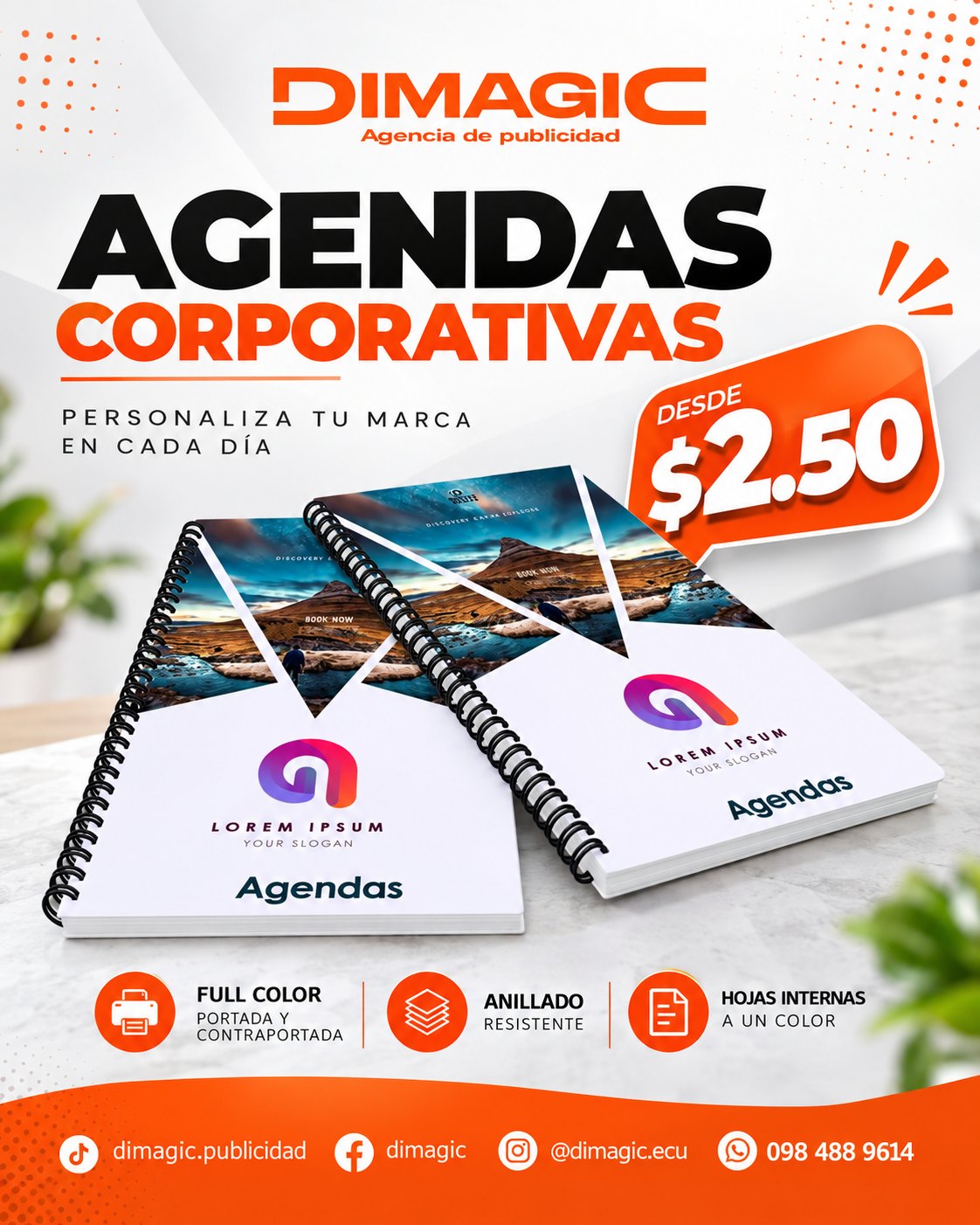 Agenda corporativa personalizada